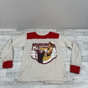 Vintage 1970s Washington Red Skins Youth Long Sleeve Shirt